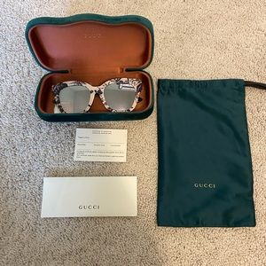 GUCCI SUNGLASSES!! With purple floral design